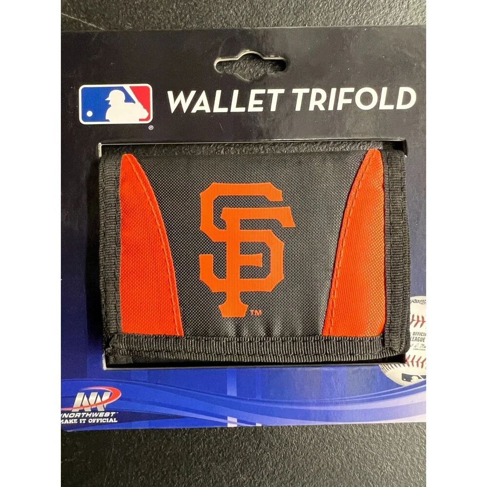 San Francisco Giants Fan Gear Team Merch Chamber Style Trifold Wallet MLB